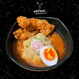 ราเมงต้มยำไก่ทอด(เลือกเส้นได้)