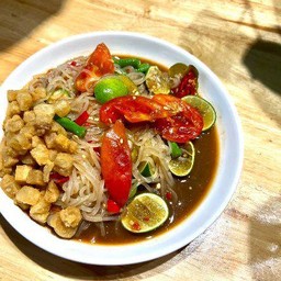 ตำลาวเส้นเล็กกากหมู
