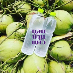 (เฉาะสด พร้อมดื่ม)น้ำมะพร้าวน้ำหอมแท้ 100% - 1 ลิตร