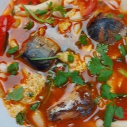 ต้มยำไข่เจียวปลากระป๋อง