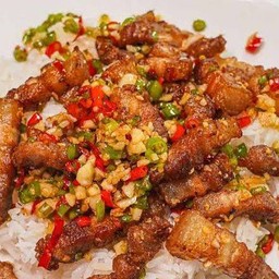 คั่วพริกเกลือ ( ราดข้าว )