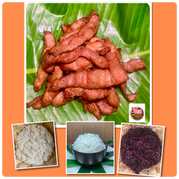 !!!เมนูใหม่แนะนำ!!! โปรหอมอร่อย (1) หมูทอด กอดน้ำปลา + ข้าวเหนีวขาว,ข้าวสวยหอมมะลิ,ข้าวเหนียวดำ (เลือกข้าวได้ 1 อย่าง)