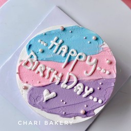 เค้กมินิมอลปาดสีหน้าเค้ก