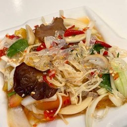 ยำเส้นแก้วเห็ดรวม