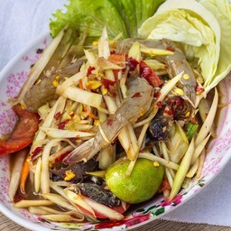 ตำกุ้งสด