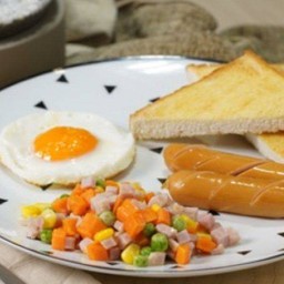 ชุดอาหารเช้า ไข่ดาว