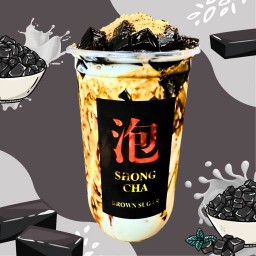 เฉาก๋วยนมสดบราวน์ชูการ์