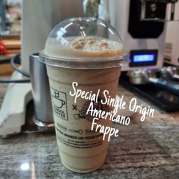 กาแฟพิเศษต่างประเทศดำ (ปั่น) (Special Single Origin Americano Frappe)