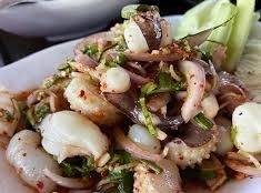 ลาบปลาหมึก
