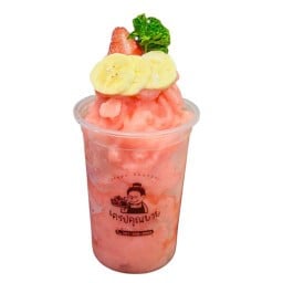 กล้วยหอมสตรอเบอรี่ปั่น