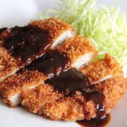 (กับข้าว)หมูทอดซอสทงคัตซิ