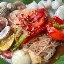 ตำเล็กหอยแครงกุ้งสดปลาร้า