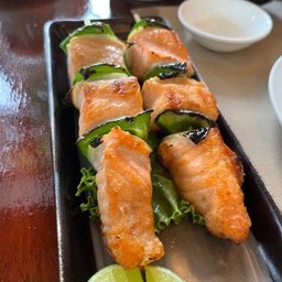 แซลม่อน เสียบไม้ย่าง