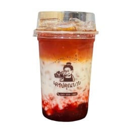 (ขายดี)ชาไทยสตรอเบอรี่นมสด