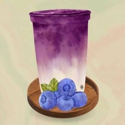นมสดบลูเบอรี่