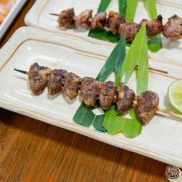 หัวใจไก่ เสียบไม้ย่าง