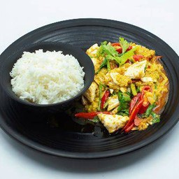 ข้าวปูผัดผงกะหรี่