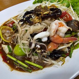 ตำเส้นเล็กปูปลาร้าทะเล