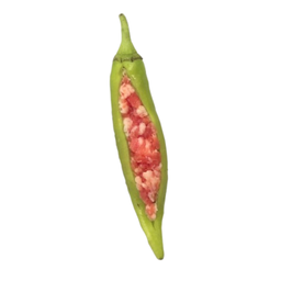 พริกยัดไส้ STUFFED GREEN CHILLIES 青椒酿肉