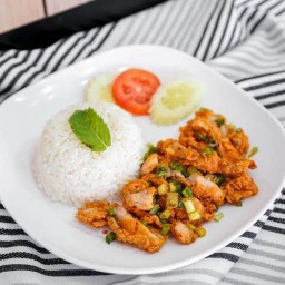 ข้าวลาบไก่แซ่บ