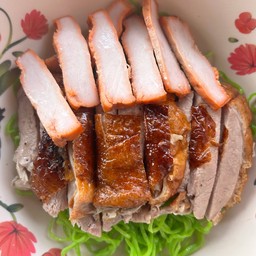 บะหมี่เป็ด+หมูแดง