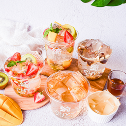 เยลลี่เย็นไต้หวัน ใส่ 5 ท๊อปปิ้ง