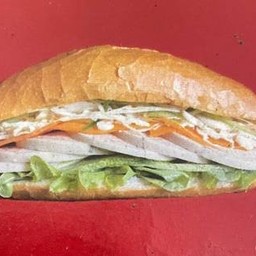 บั๋นหมี่ หมูยอดเจ Banh Mi Vegetarian Pork sausage