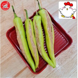 พริกหยวกยัดไส้ไก่ ปิ้งย่างหม่าล่า 1 ไม้
