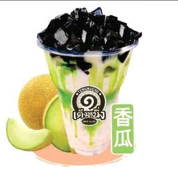 เฉาก๊วยนมสด - แคนตาลูป