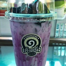 เฉาก๊วยนมสด - มันม่วง