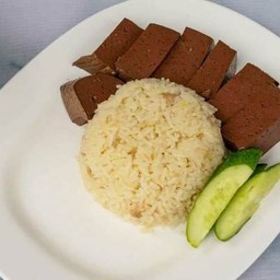 ข้าวมัน+เลือดไก่