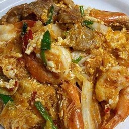 สุกี้แห้ง กุ้ง