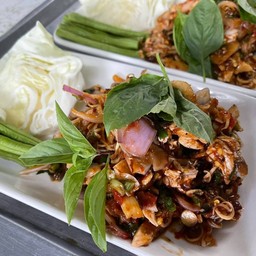 พล่าเห็ดไก่ฉีก