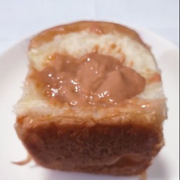 ขนมปังปิ้งไส้ทะลัก ไส้สังขยาชาไทย