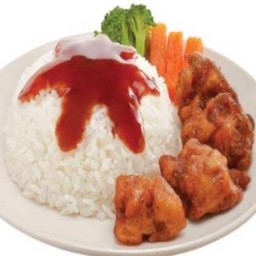 ข้าวไก่คาราเกะ+ซอสเทอริยากิ