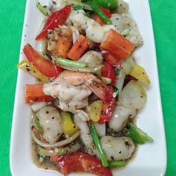 ผัดพริกไทยดำทะเล