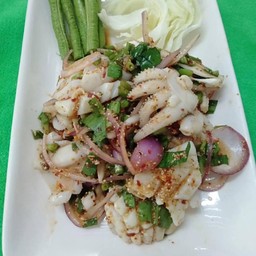 ลาบปลาหมึก