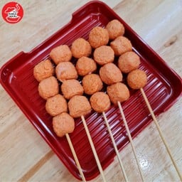 ลูกชิ้นแซลมอน ปิ้งย่างหม่าล่า 1 ไม้