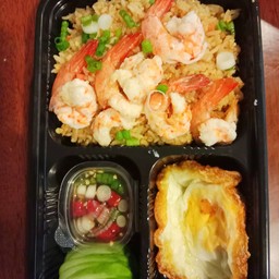 ข้าวผัดกุ้ง+ไข่ดาว