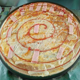 พิซซ่า+ไข่+แฮม