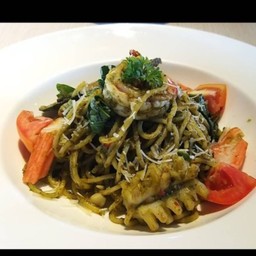 สปาเกตตี้เพสโต้ซีฟู้ด Sp-Pesto-SF