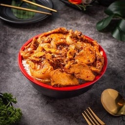 ไก่ผัดซอสหม่าล่า แถม ซุป