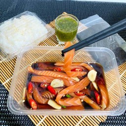 เซ็ตโซบะเย็นดองน้ำปลากวน120กรัม