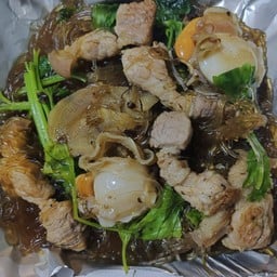 หมูสามชั้น+หอยเชลล์ อบวุ้นเส้น
