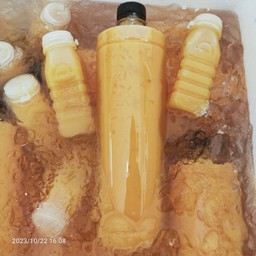 น้ำส้มคั้นสด 100%มีเนื้อส้ม ใหญ่1ลิตร