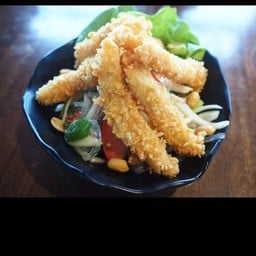ยำเส้นแก้วปลาทอดYum-glass-Fish