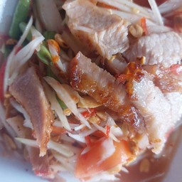 ตำไทยคอหมูย่าง