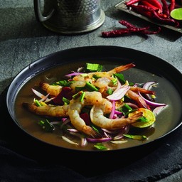 ยำกุ้งสด/กุ้งสุก