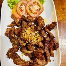 หมูทอดกระเทียม