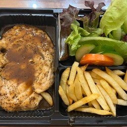 สเต็กริมน้ำ-ไก่